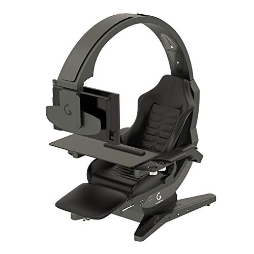 YUYTIN Computer Game Chair Video Game Chairs Gaming Chair Ergonomic Computer Cockpit Happy-Chair-Esports-Chair with Comfortable Neck and Lumbar Spine Tiresome,H