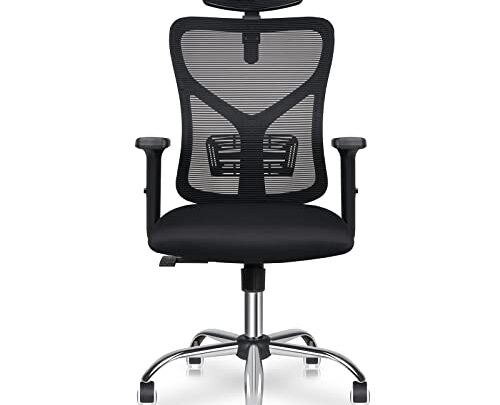 NAVITHOUS Ergonomic Office Chair Lumbar Support, High Back Computer Executive Desk Chair with Headrest and 3D Flip-up Armrests, Adjustable Tilt…