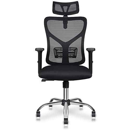 NAVITHOUS Ergonomic Office Chair Lumbar Support, High Back Computer Executive Desk Chair with Headrest and 3D Flip-up Armrests, Adjustable Tilt…