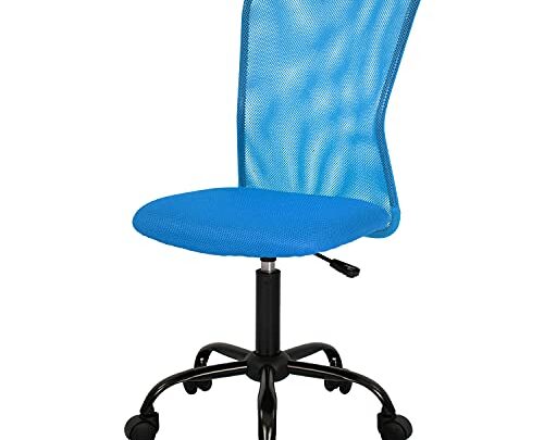 Home Office Chair Mid Back Mesh Desk Chair Armless Computer Chair Ergonomic Task Rolling Swivel Chair Back Support Adjustable Modern…