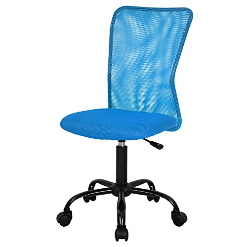 Home Office Chair Mid Back Mesh Desk Chair Armless Computer Chair Ergonomic Task Rolling Swivel Chair Back Support Adjustable Modern…