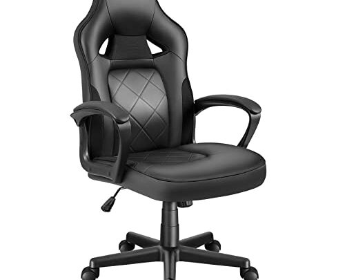 Furmax Gaming Chair PC Computer Desk Chair Comfortable Office Chair Racing Style PU Leather Executive Chair with Lumbar and Back…