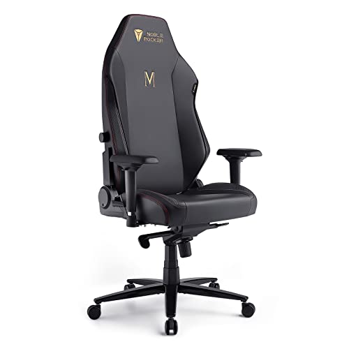 Noblerocker Gaming Chair Ergonomic PC Game Chair- Lumbar Support Headrest 4D Armrests Computer Chair, Big and Tall Comfortable Large