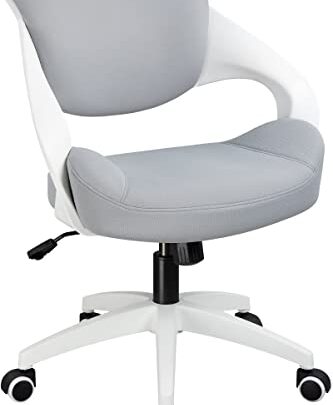 Office Chair,Desk Chair,Computer Chair, Home Office Chair with Lumbar Support,Adjustable Height,Ergonomic Kid Study Chair with Swivel 360° for Home&Office(Grey)