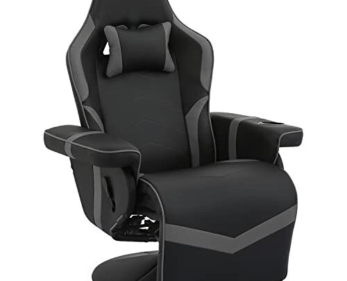 MoNiBloom Video Gaming Chair Racing Style Single Living Room Sofa Recliner with Detachable Headrest, Ergonomic Comfy Home Theater Seating Game…