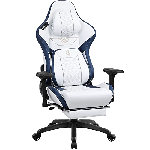 Dowinx Gaming Chair with Footrest, Ergonomic Computer Chair with Comfortable Headrest and Lumbar Support, Game Office Chair for Adults Pu…