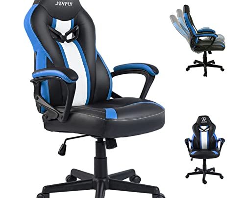 JOYFLY Gaming Chair, Gamer Chair for Adults Teens Silla Gamer Computer Chair Racing Ergonomic PC Office Chair （Blue）