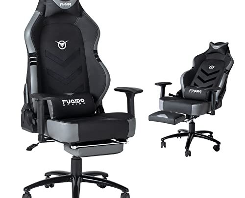 Big and Tall Gaming Chair with Footrest 350lbs-Racing Computer Gamer Chair, Ergonomic High Back PC Chair with Wide Seat, Reclining…