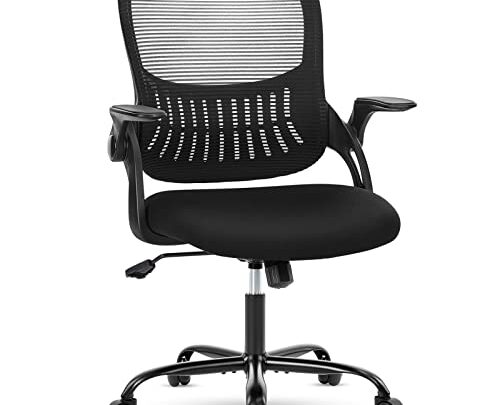 Office Chair, Desk Chair, Ergonomic Home Office Desk Chairs, Computer Chair with Flip up Armrests, Mesh Desk Chairs with Wheels,…