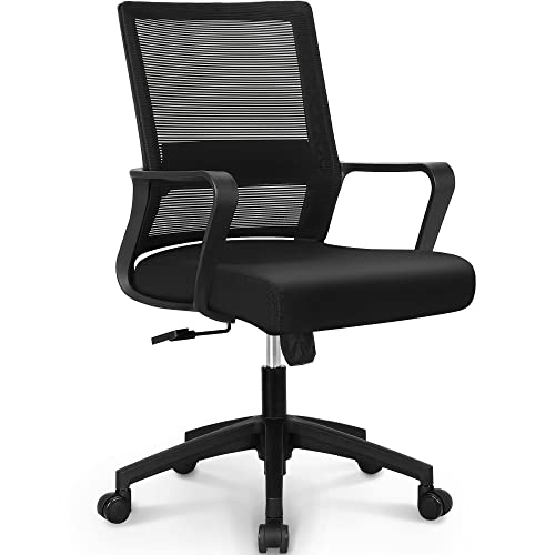 NEO CHAIR Office Chair Ergonomic Desk Chair Mid Back Mesh Computer Chair with Lumbar Support Comfortable Cushion Swivel Adjustable Height…