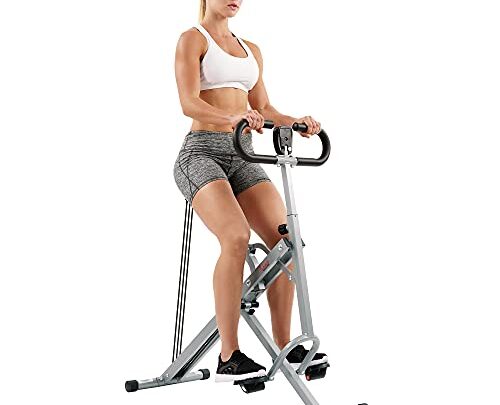 Sunny Health & Fitness Squat Assist Row-N-Ride™ Trainer for Glutes Workout with Online Training Video