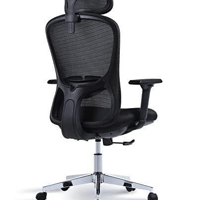 KARXAS Ergonomic Office Chair High Back Desk Chair with Adjustable Lumbar Support, Headrest & Armrest, Gaming Chair Mesh Computer Chair…