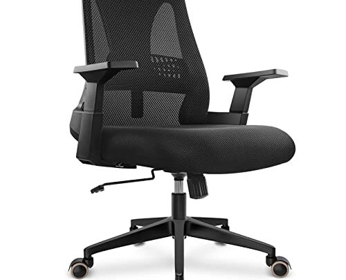 CAPOT Big and Tall Office Chair 400lbs – Ergonomic Office Chair Computer Desk Chair Breathable Mesh for Big People -…