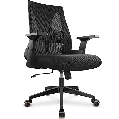 CAPOT Big and Tall Office Chair 400lbs – Ergonomic Office Chair Computer Desk Chair Breathable Mesh for Big People -…