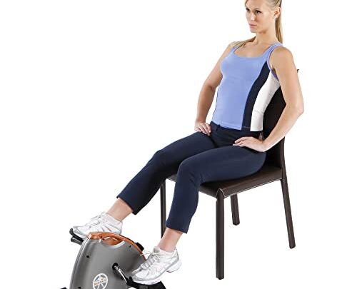 Marcy Cardio Mini Cycle – Portable Cardio Machine with Variable Resistance for Home Gym NS-909