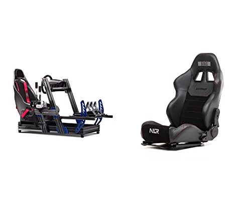 Next Level Racing F-GT Elite Formula and GT Aluminum Profile Simulator Cockpit iRacing Edition (NLR-E012) – PC & ERS2 Elite…