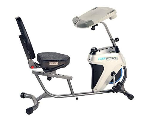EXERPEUTIC 2500 Bluetooth 3 Way Adjustable Desk Recumbent Exercise Bike