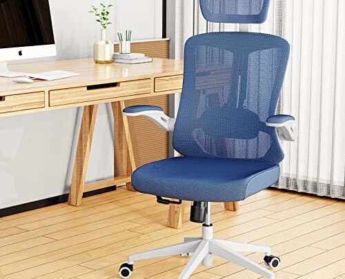 balmstar Ergonomic Office Chair, Home Office Desk Chair with Adjustable Headrest & Lumbar Support, Swivel High Back Computer Chair, Breathable…