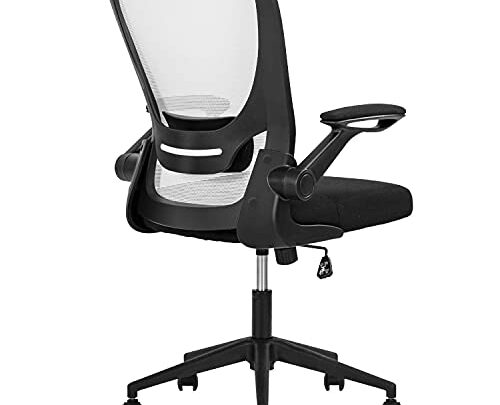 Office Chair Desk Chair Computer Chair with Lumbar Support Flip-up Arms Swivel Rolling Executive Task Chair Mesh Adjustable Ergonomic Chair for…