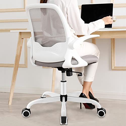 KERDOM Office Chair, Ergonomic Desk Chair, Breathable Mesh Computer Chair, Comfy Swivel Task Chair with Flip-up Armrests and Adjustable Height…