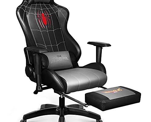 Marvel Avengers Gaming Chair Desk Office Computer Racing Chairs- Adults Gamer Ergonomic Game Footrest Reclining High Back Support Racer Leather…