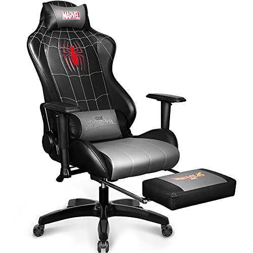 Marvel Avengers Gaming Chair Desk Office Computer Racing Chairs- Adults Gamer Ergonomic Game Footrest Reclining High Back Support Racer Leather…