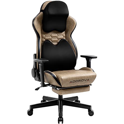 Gaming Chair with Bionic Headrest and Lumbar Pillow,Racing Style PU Leather Ergonomic Gamer Chair with Footrest,High Back Game Chair with…