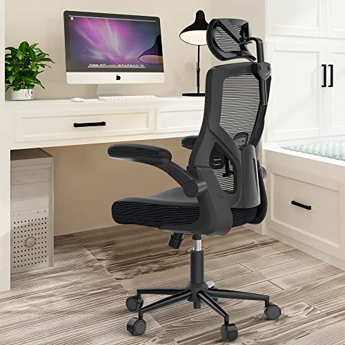 ๐ฏ๐ถ๐ด๐ฌ ๐ถ๐ญ๐ญ๐ฐ๐ช๐ฌ ๐ช๐ฏ๐จ๐ฐ๐น, Ergonomic Mesh Desk Chair, High Back Computer Chair- Adjustable Headrest with Flip-Up Arms, Tilt Function, Lumbar Support,โฆ