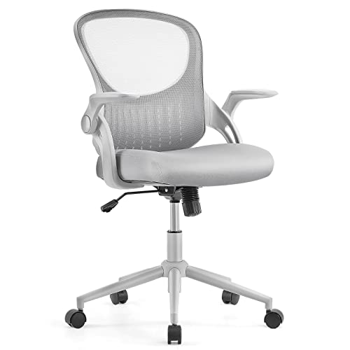 Ergonomic Office Chair Computer Chair Mesh Home Office Desk Chairs Height Adjustable Task Chair with Lumbar Support & Flip-up Arms,…