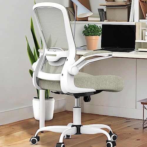 Mimoglad Home Office Chair, High Back Desk Chair, Ergonomic Mesh Computer Chair with Adjustable Lumbar Support and Thickened Seat Cushion