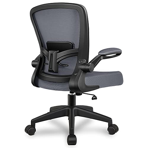 FelixKing Office Chair, Ergonomic Desk Chair Breathable Mesh Chair with Adjustable High Back Lumbar Support Flip-up Armrests, Rolling Swivel Comfy…