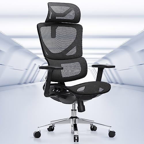 Odinlake Ergonomic Office Chair Mesh – Seat Depth Adjustable Home Office Desk Chairs High Back with Lumbar Support – Back…
